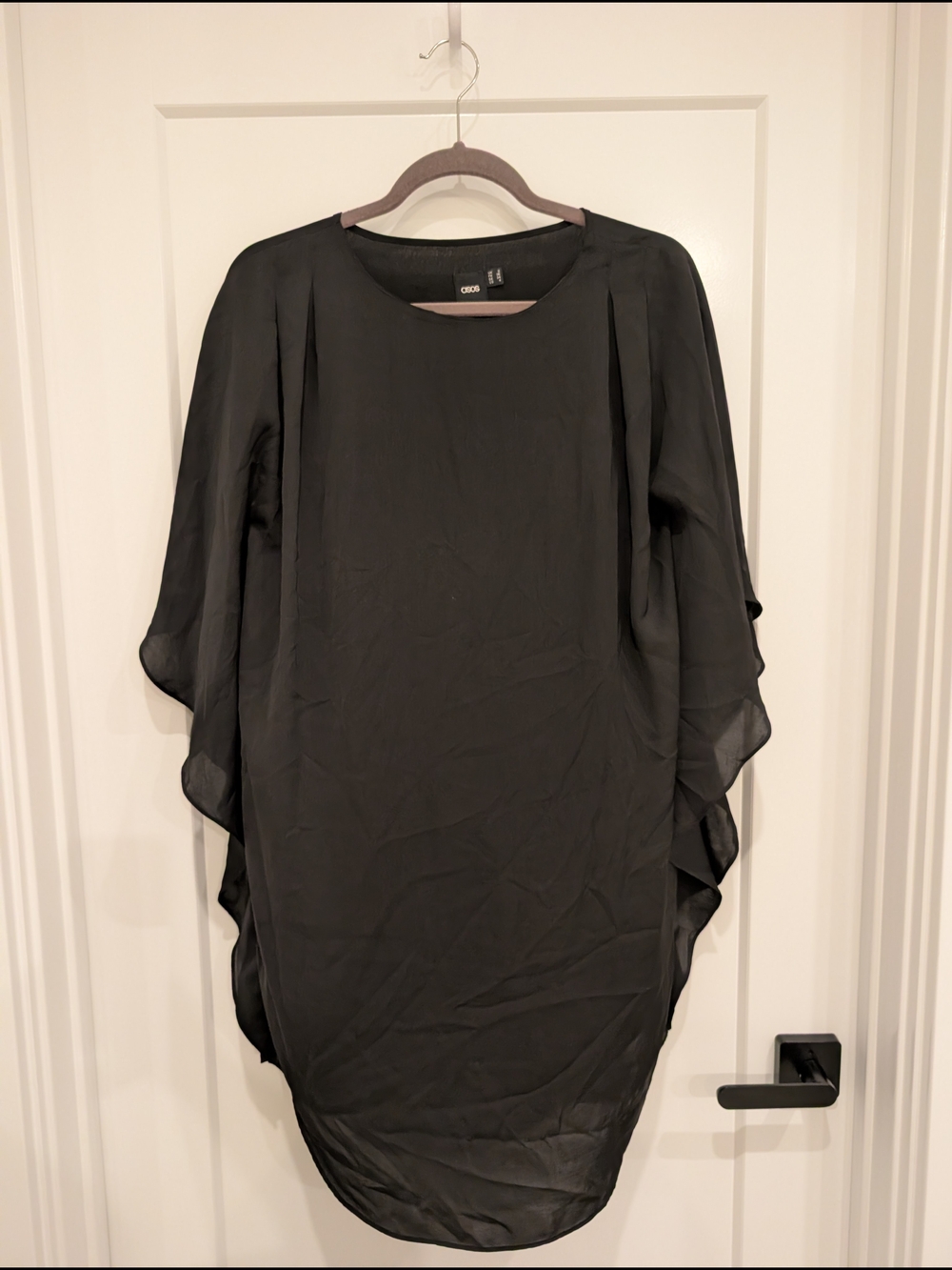 ASOS black kaftan-style dress, US 4